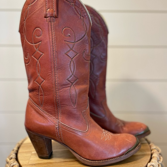 ACME Vintage Leather Western Women’s Cowboy Boots great 4 a country festival 6.5 - Picture 3 of 5